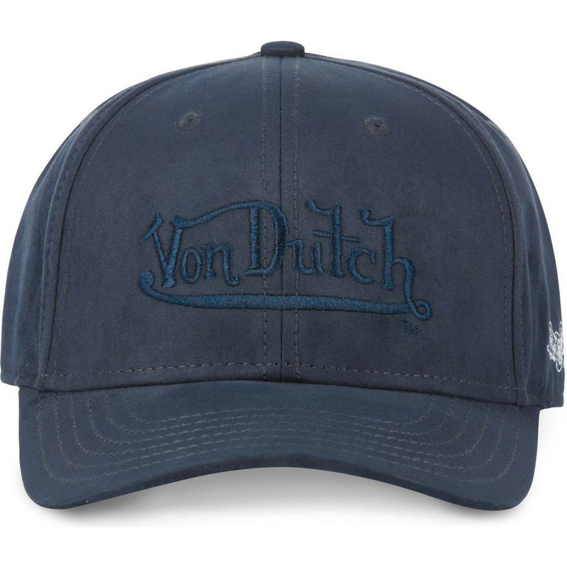 von-dutch-curved-brim-suedine1-navy-blue-snapback-cap