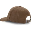snapback-marrone-scuro-con-visiera-curva-suedine3-di-von-dutch