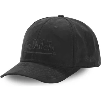 Gorra curva negra snapback SUEDINE4 de Von Dutch