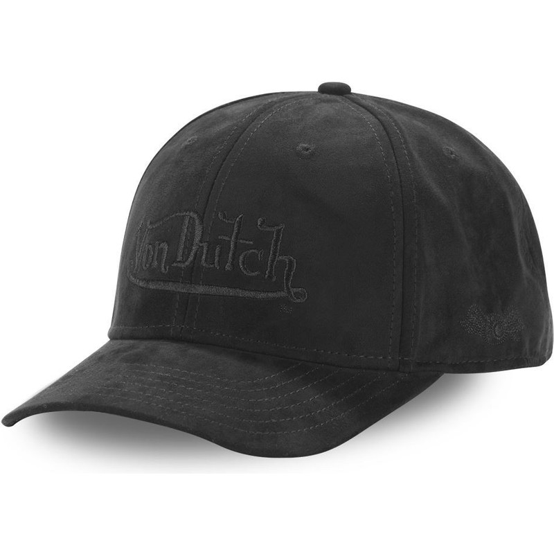 von-dutch-curved-brim-suedine4-black-snapback-cap