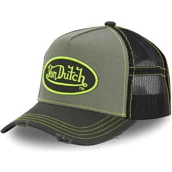 Cappellino trucker verde e nero SUM GRN di Von Dutch