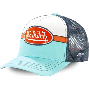 Petten gebogen blauw snapback , APIL BLU van Von Dutch