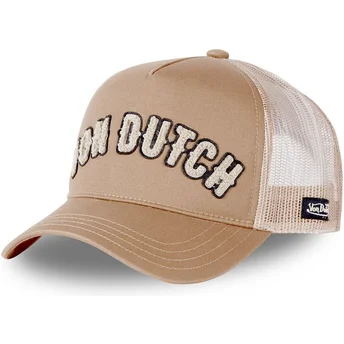 Casquette trucker beige BUCKL BE Von Dutch