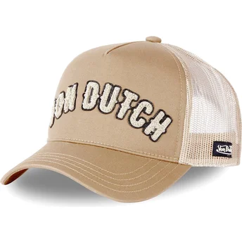 Casquette trucker marron BUCKL M Von Dutch