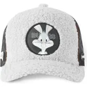graue-trucker-kappe-aus-lammfellimitat-bugs-bunny-fur1-bug1-looney-tunes-von-capslab