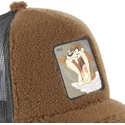 petten-gebogen-bruin-snapback-tasmaanse-duivel-looney-tunes-van-capslab