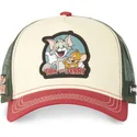 casquette-trucker-beige-verte-et-rouge-tom-et-jerry-tj2-looney-tunes-capslab