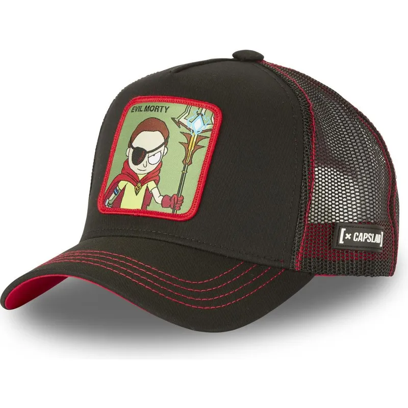 petten-gebogen-zwart-snapback-morty-smith-rick-en-morty-van-capslab