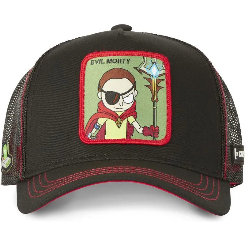 petten-gebogen-zwart-snapback-evil-ev1-morty-smith-rick-en-morty-van-capslab petten-gebogen-zwart-snapback-evil-ev1-morty-smith-rick-en-morty-van-capslab