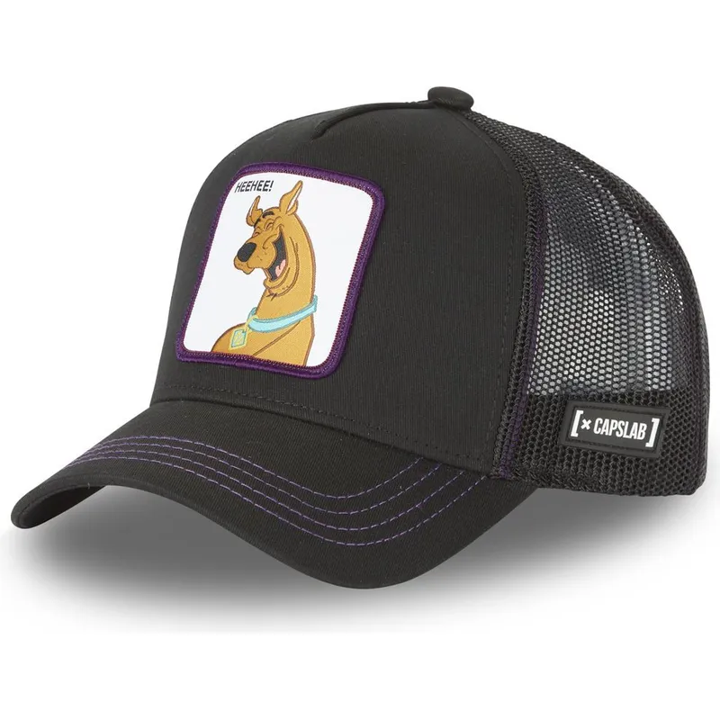 petten-gebogen-zwart-snapback-heehee-hee2-scooby-doo-van-capslab
