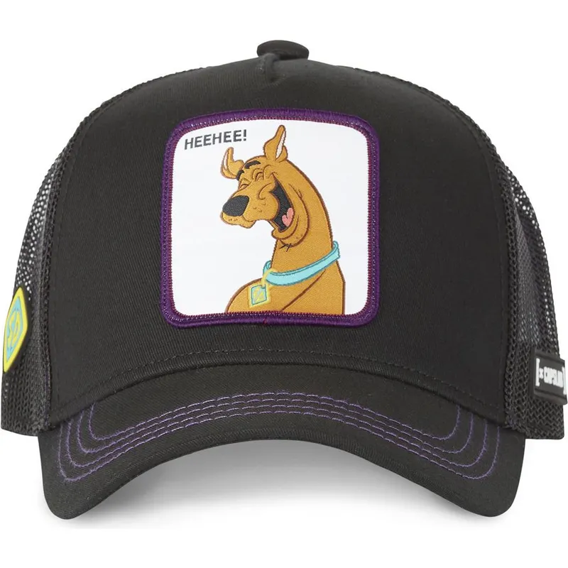 petten-gebogen-zwart-snapback-heehee-hee2-scooby-doo-van-capslab