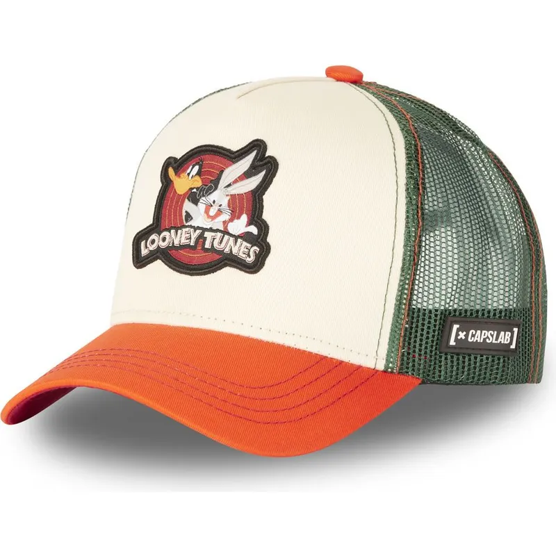 petten-gebogen-beige-snapback-bugs-bunny-en-daffy-duck-looney-tunes-van-capslab petten-gebogen-beige-snapback-bugs-bunny-en-daffy-duck-looney-tunes-van-capslab