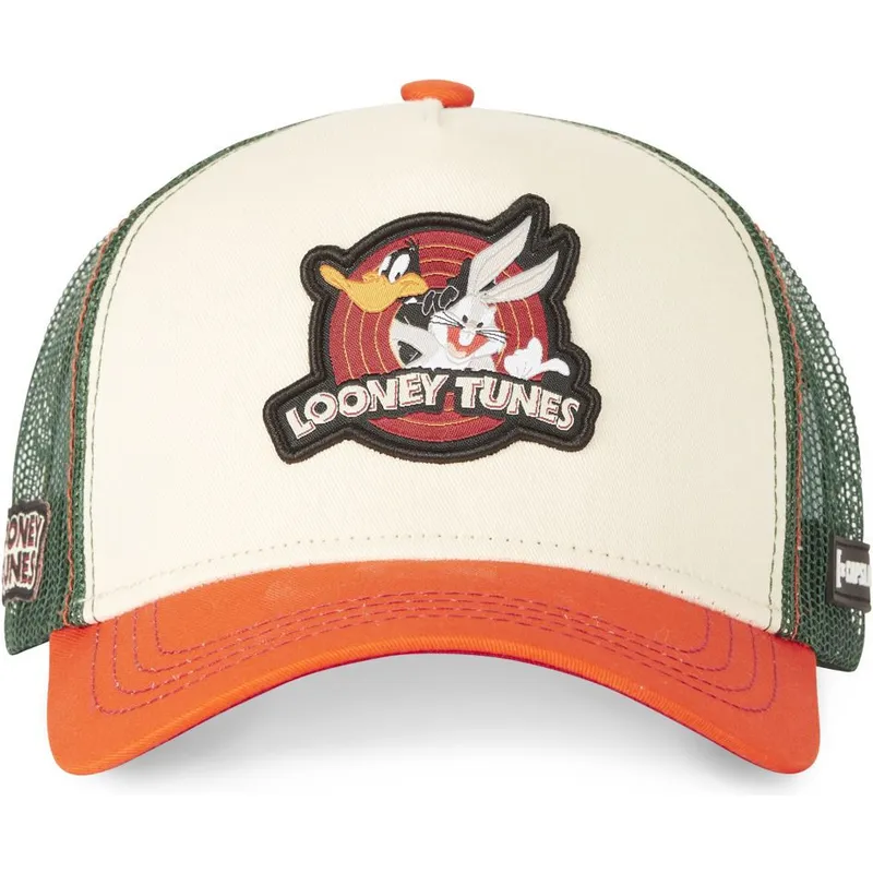 petten-gebogen-beige-snapback-bugs-bunny-en-daffy-duck-looney-tunes-van-capslab petten-gebogen-beige-snapback-bugs-bunny-en-daffy-duck-looney-tunes-van-capslab