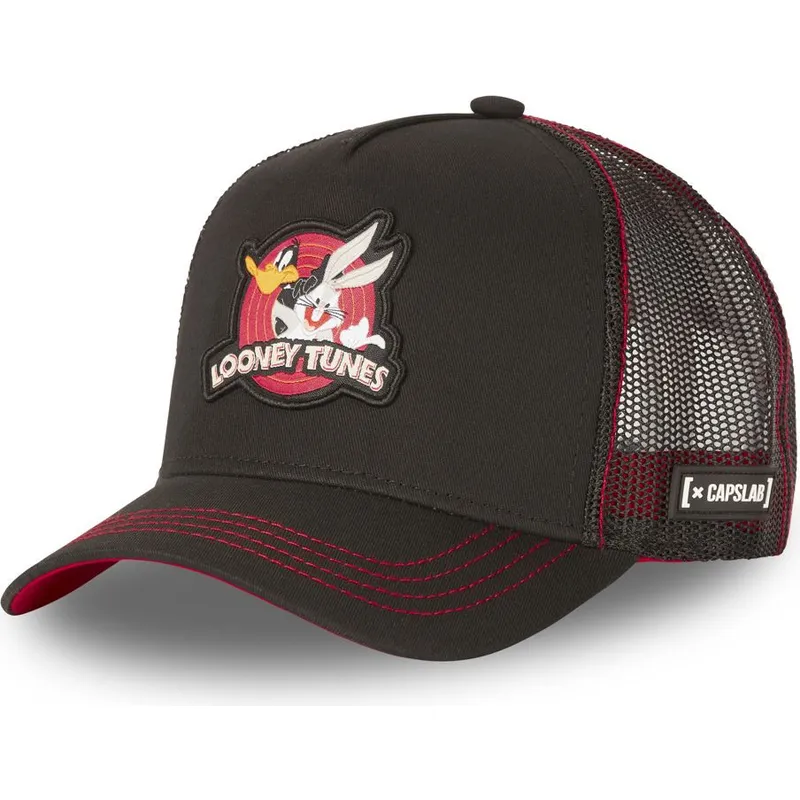 petten-gebogen-zwart-snapback-lo1-bugs-bunny-en-daffy-duck-looney-tunes-van-capslab