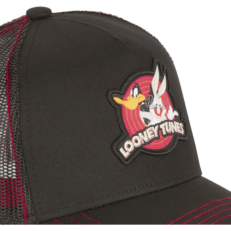 petten-gebogen-zwart-snapback-lo1-bugs-bunny-en-daffy-duck-looney-tunes-van-capslab