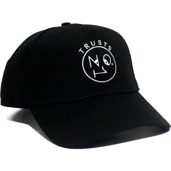 Casquette courbée noire ajustable Trusts No.1 Black White Logo The No.1 Face