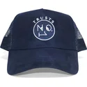 trucker-kasket-marinebla-trusts-no1-suede-navy-white-logo-fra-the-no1-face
