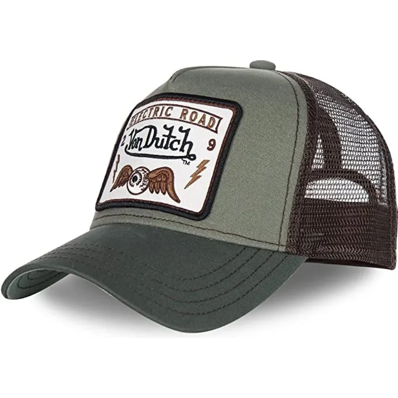 petten-gebogen-groen-snapback-van-von-dutch