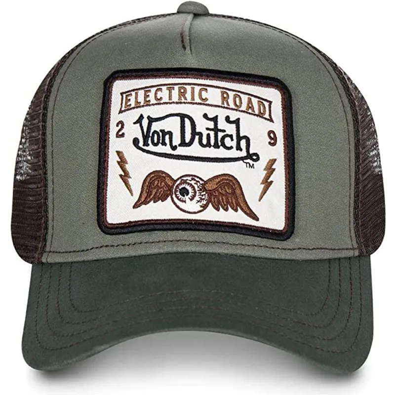petten-gebogen-groen-snapback-van-von-dutch