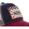 cappellino-trucker-blu-marino-bianco-e-rosso-square16-di-von-dutch