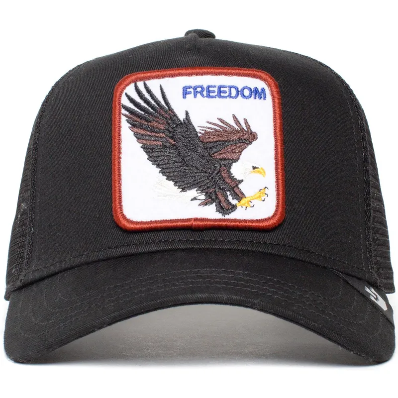 czapka-trucker-czarna-orzel-freedom-od-goorin-bros