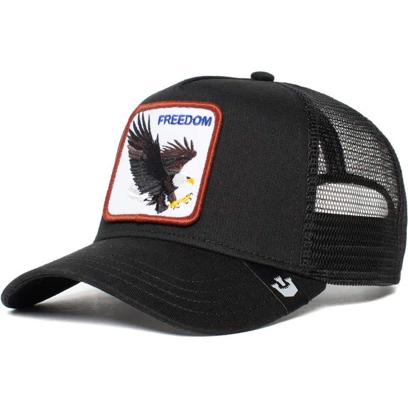 czapka-trucker-czarna-orzel-freedom-od-goorin-bros