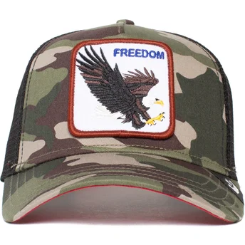 petten-gebogen-camouflage-snapback-freedom-the-farm-van-goorin-bros