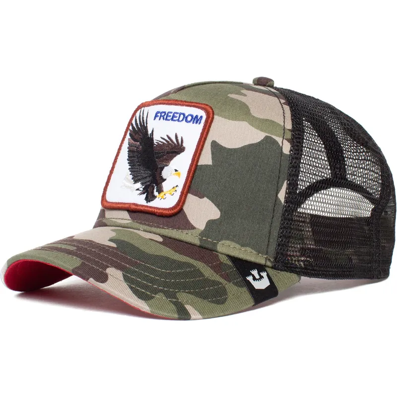 petten-gebogen-camouflage-snapback-freedom-the-farm-van-goorin-bros