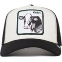 casquette-trucker-blanche-et-noire-vache-cash-cow-goorin-bros