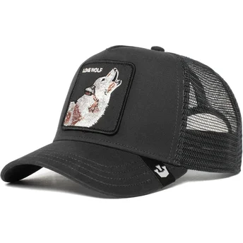 Casquette trucker noire loup Moon Lover Goorin Bros.