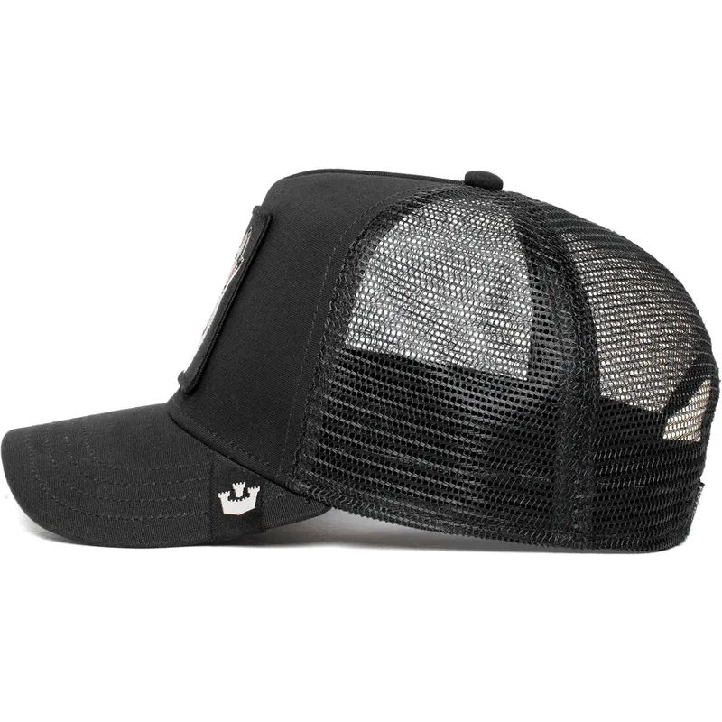 petten-gebogen-zwart-snapback-lobo-moon-lover-the-farm-van-goorin-bros