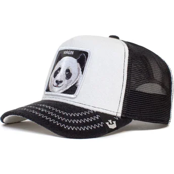 Casquette trucker blanche et noire panda Virgin Finish Last The Farm Goorin Bros.