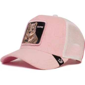 cappellino-trucker-rosa-quokka-cutie-smile-more-the-farm-di-goorin-bros