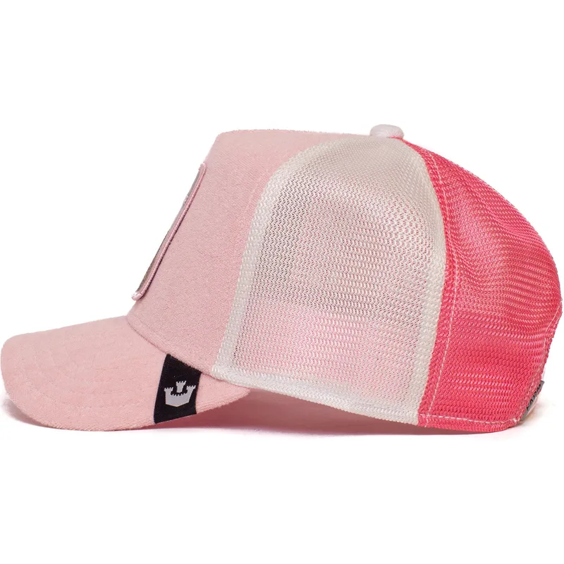 petten-gebogen-roze-snapback-the-farm-van-goorin-bros petten-gebogen-roze-snapback-the-farm-van-goorin-bros