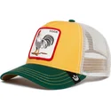 casquette-trucker-amarilla-blanche-et-verte-coq-the-cock-the-farm-goorin-bros