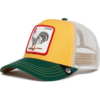 goorin-bros-gul-vit-och-gron-tupp-the-cock-the-farm-truckerkeps