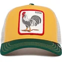 goorin-bros-gul-vit-och-gron-tupp-the-cock-the-farm-truckerkeps