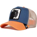 bla-og-orange-panter-truckerkasket-the-panther-the-farm-fra-goorin-bros
