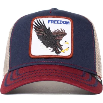 Petten gebogen marineblauw snapback águila The Freedom Eagle The Farm The Farm van Goorin Bros.