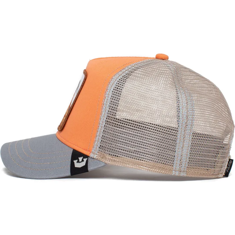 petten-gebogen-oranje-snapback-the-goat-the-farm-van-goorin-bros