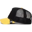 casquette-trucker-noire-et-jaune-lion-the-king-lion-the-farm-goorin-bros