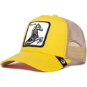 casquette-trucker-jaune-et-blanche-cheval-the-stallion-the-farm-goorin-bros