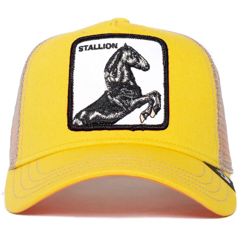 petten-gebogen-geel-snapback-the-stallion-the-farm-van-goorin-bros