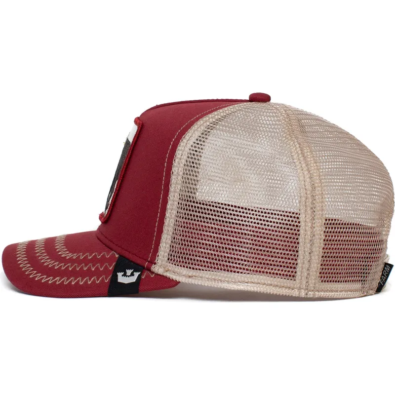 petten-gebogen-rood-snapback-the-bull-the-farm-van-goorin-bros petten-gebogen-rood-snapback-the-bull-the-farm-van-goorin-bros