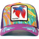 petten-gebogen-paars-snapback-van-siam-fighter-even-betta-the-farm-van-goorin-bros