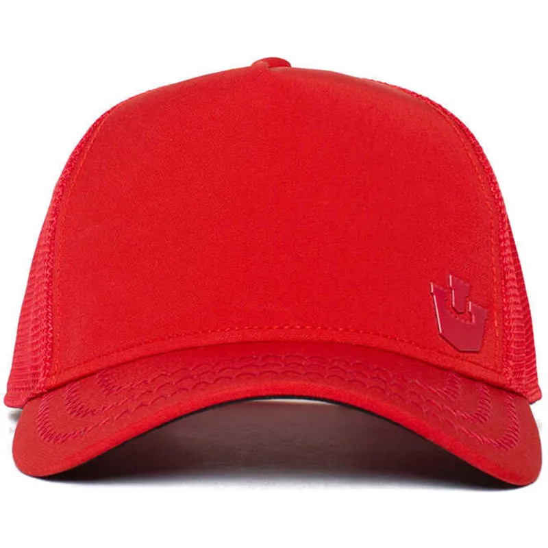 petten-gebogen-rood-snapback-gateway-the-farm-van-goorin-bros