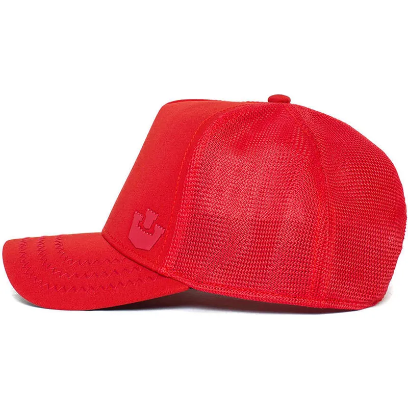 petten-gebogen-rood-snapback-gateway-the-farm-van-goorin-bros