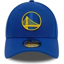 casquette-courbee-bleue-ajustable-9forty-the-league-golden-state-warriors-nba-new-era