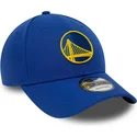 casquette-courbee-bleue-ajustable-9forty-the-league-golden-state-warriors-nba-new-era