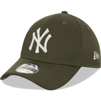 Casquette courbée verte ajustée 39THIRTY League Essential New York Yankees MLB New Era